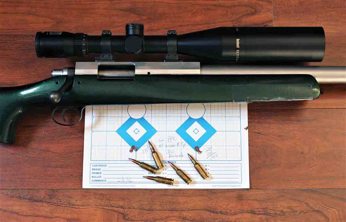 The most accurate varmint bullet proved to be the Nosler 55-grain Ballistic Tip.